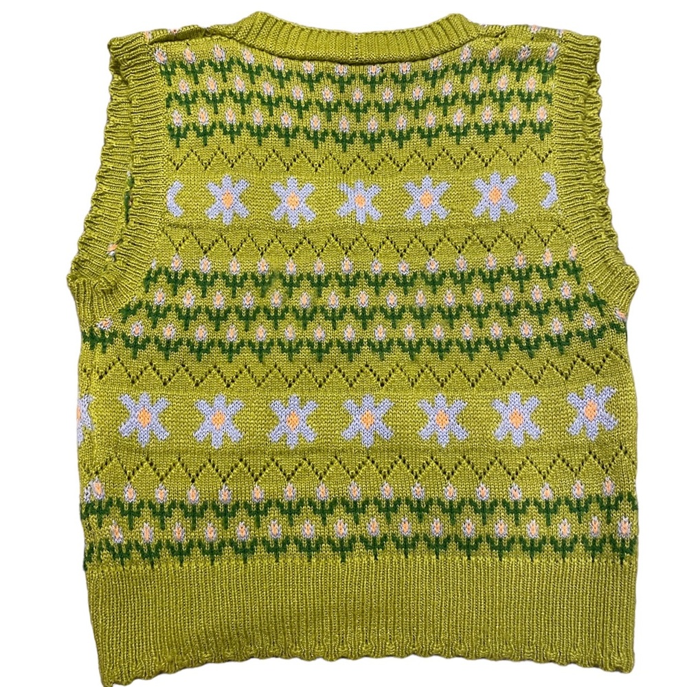 SHEIN crochet button up vest - Picture 4 of 5